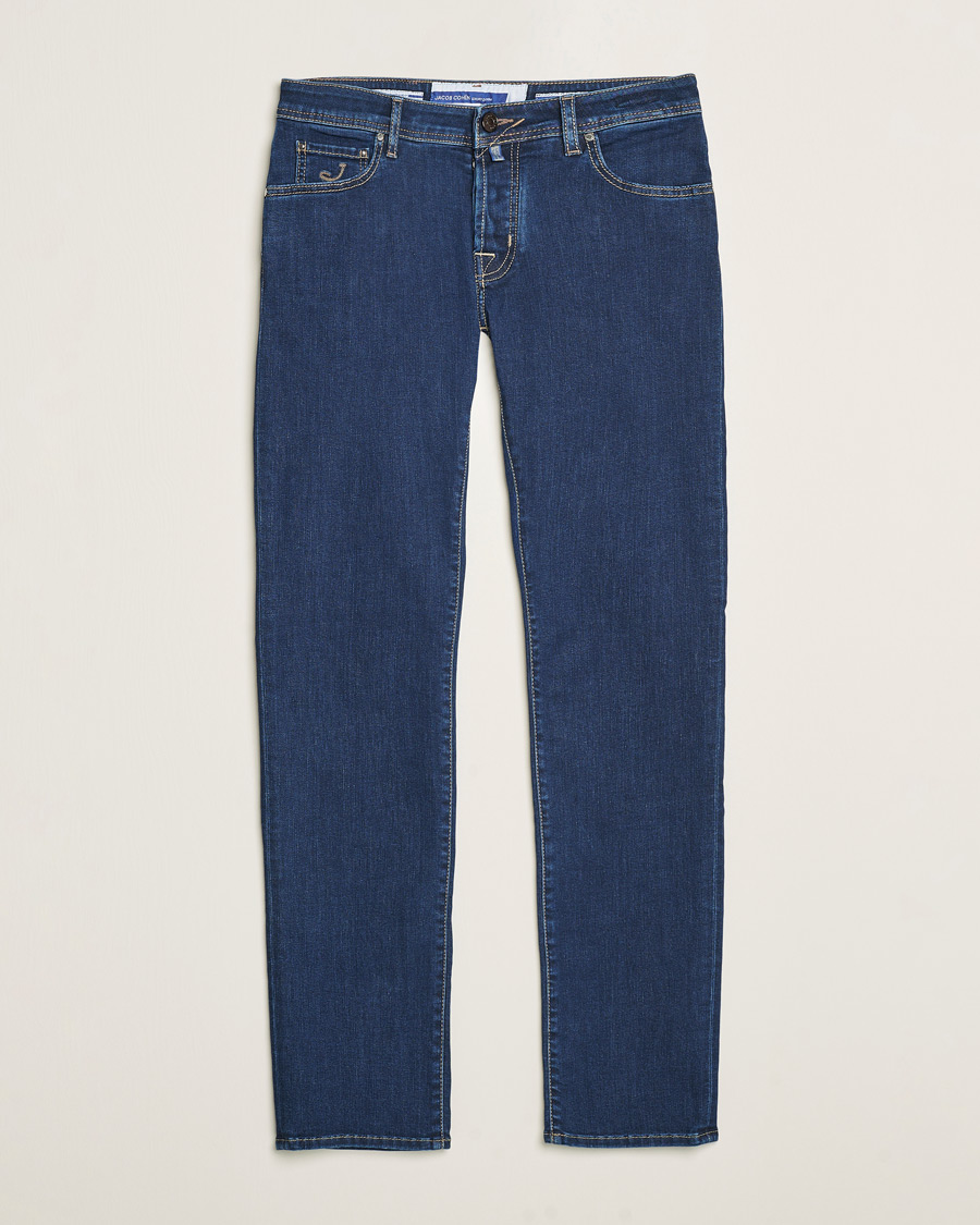 Herre | Jeans | Jacob Cohën | Nick Slim Fit Streatch Jeans Dark Blue