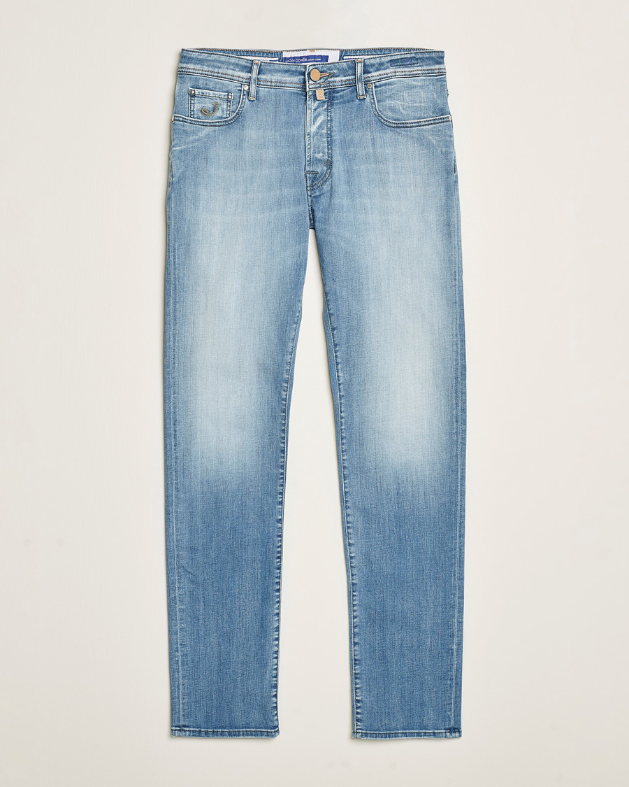 Herre | Jeans | Jacob Cohën | Bard Slim Fit Streatch Jeans Light Blue