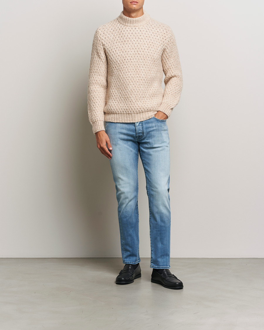 Herre | Jeans | Jacob Cohën | Bard Slim Fit Streatch Jeans Light Blue