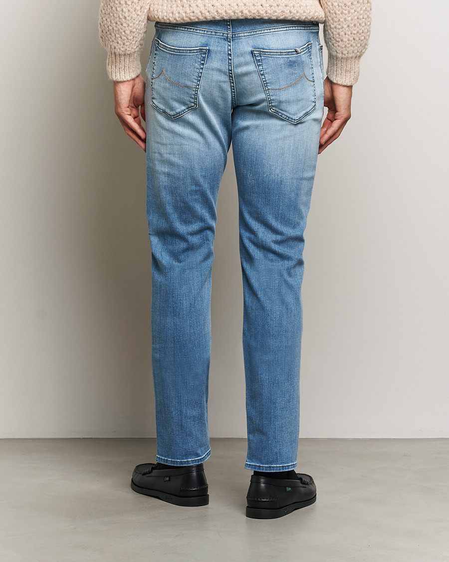 Herre | Jeans | Jacob Cohën | Bard Slim Fit Streatch Jeans Light Blue