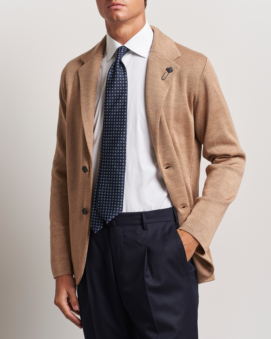 Herre | Blazere & jakker | Lardini | Knitted Wool Blazer Beige