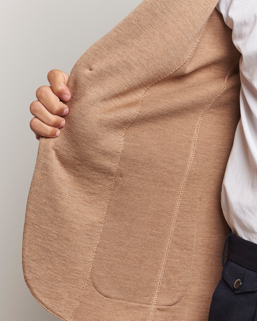 Herre | Blazere & jakker | Lardini | Knitted Wool Blazer Beige