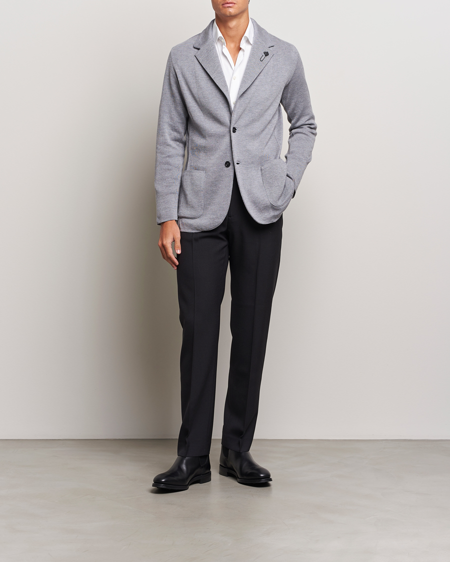 Herre | Blazere & jakker | Lardini | Knitted Wool Blazer Grey