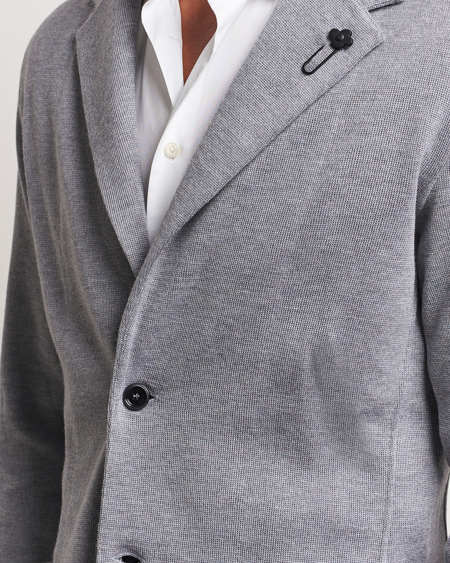Herre | Blazere & jakker | Lardini | Knitted Wool Blazer Grey