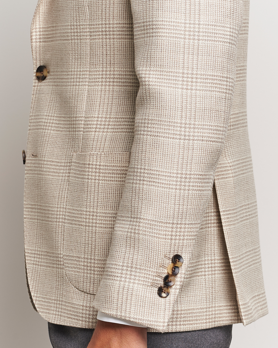 Herre | Blazere & jakker | Lardini | Prince of Wales Wool Blazer Light Beige