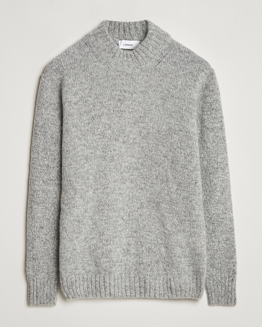 Herre | Trøjer | Lardini | Wool/Alpaca Knitted Sweater Grey