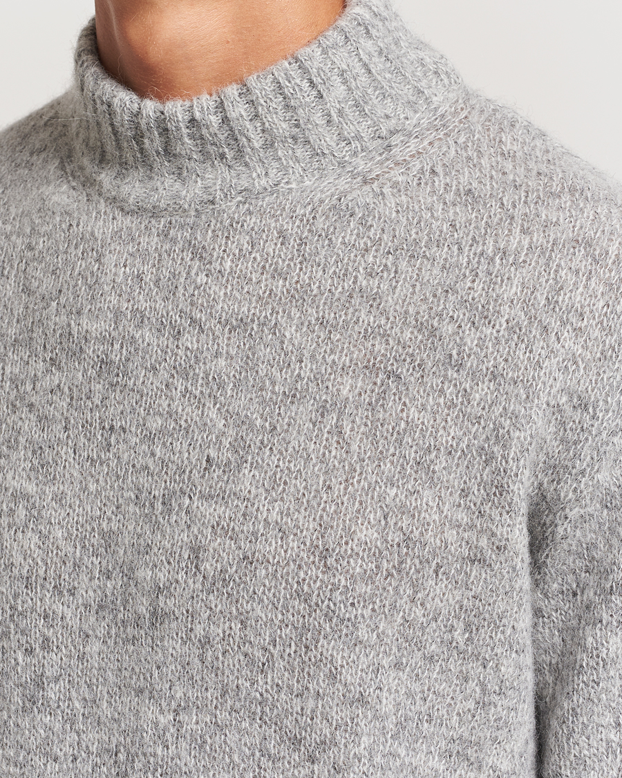 Herre | Trøjer | Lardini | Wool/Alpaca Knitted Sweater Grey