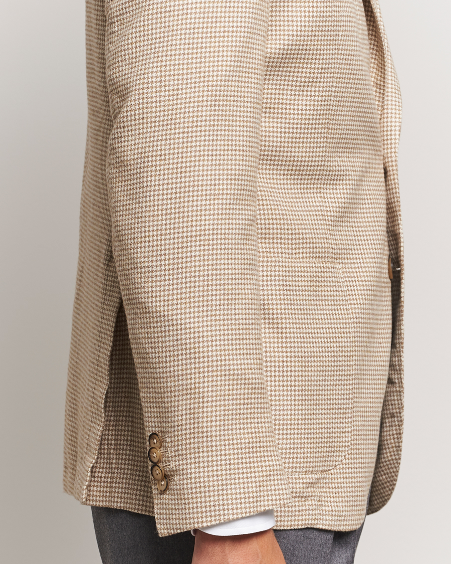 Herre | Blazere & jakker | L.B.M. 1911 | Jack Regular Houndstooth Blazer Beige