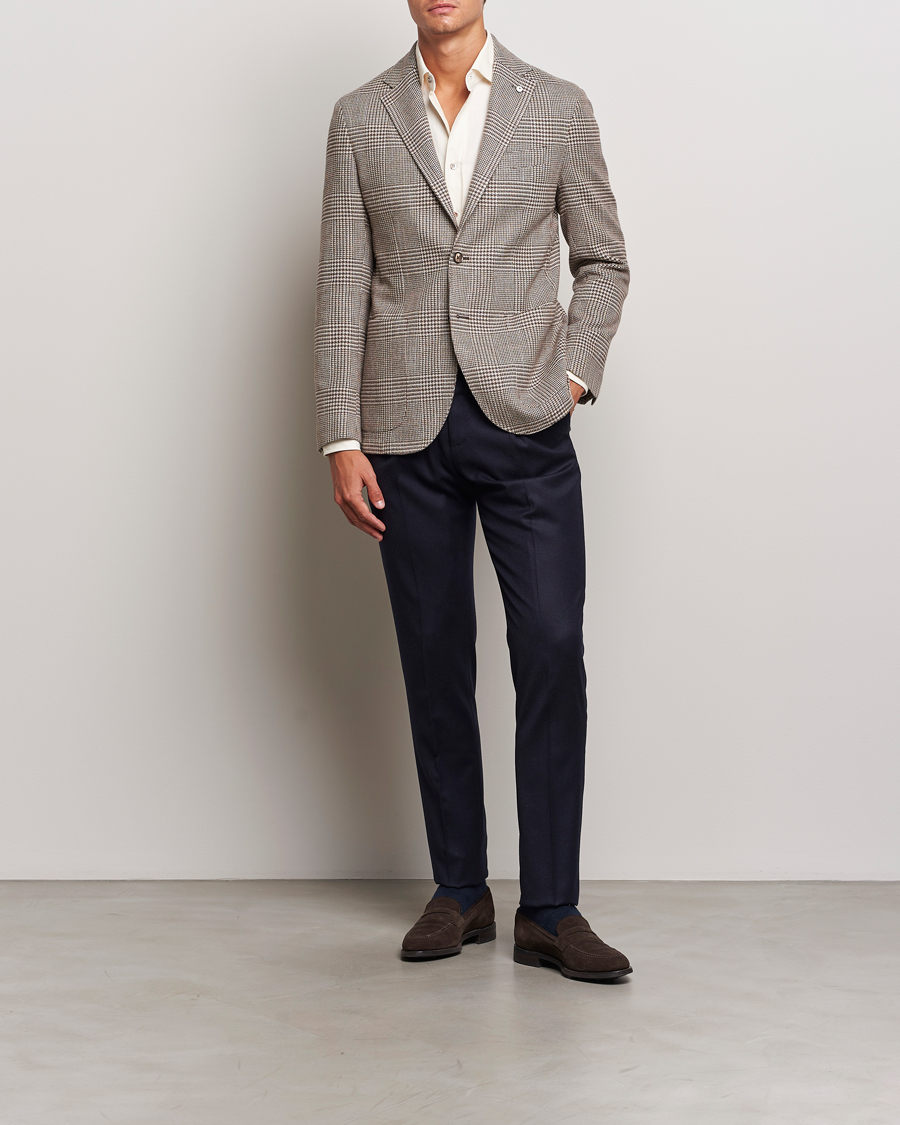 Herre | Blazere & jakker | L.B.M. 1911 | Jack Regular Prince of Wales Blazer Olive