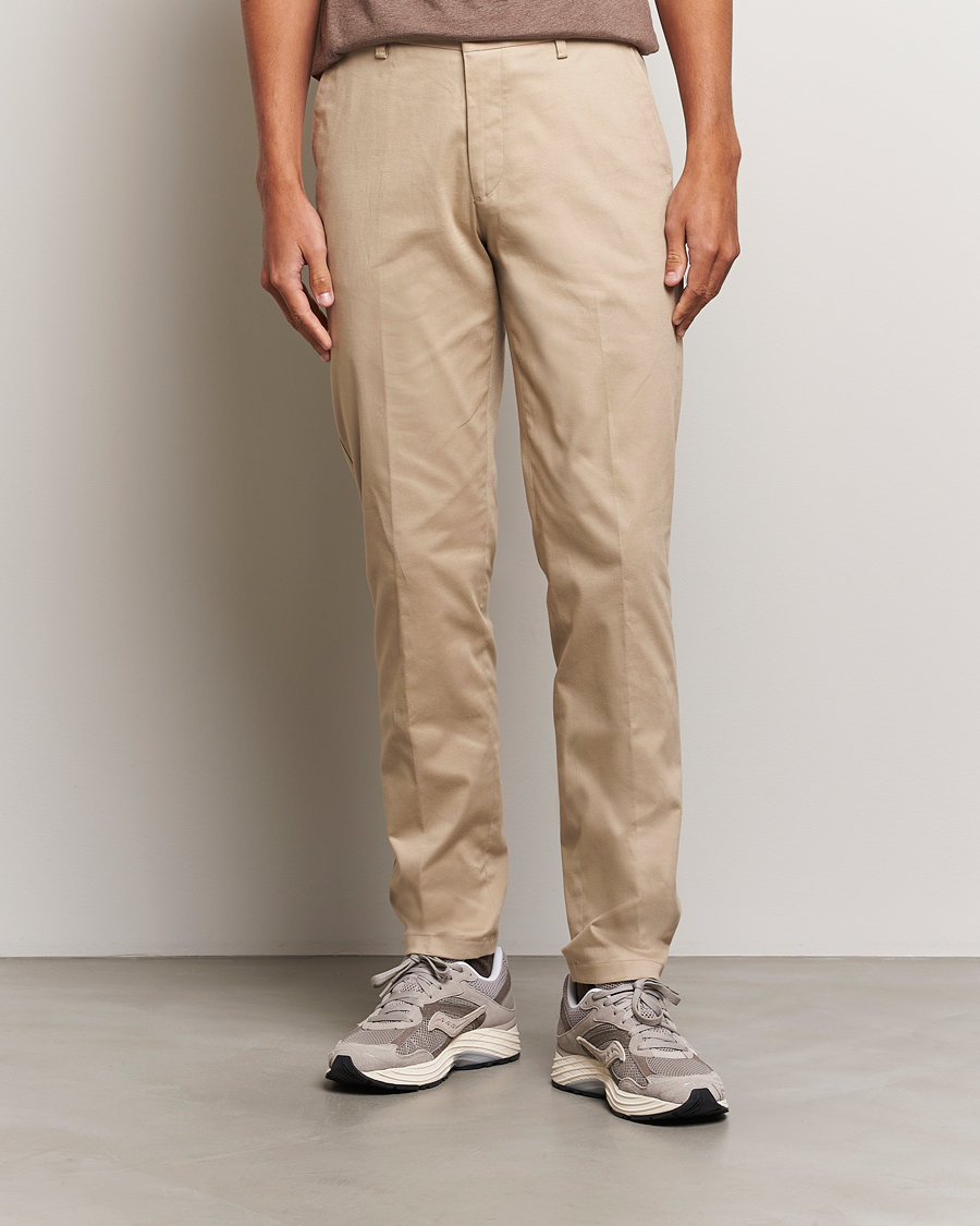Herre | Bukser | LES DEUX | Como Reg Cotton Pants Dark Sand