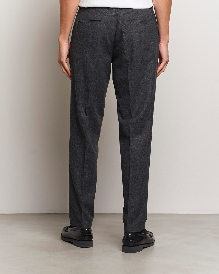 Herre | Bukser | LES DEUX | Como Reg Wool Pants Charcoal Melange