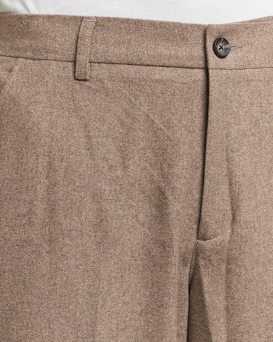 Herre | Bukser | LES DEUX | Como Reg Wool Pants Desert Taupe Melange