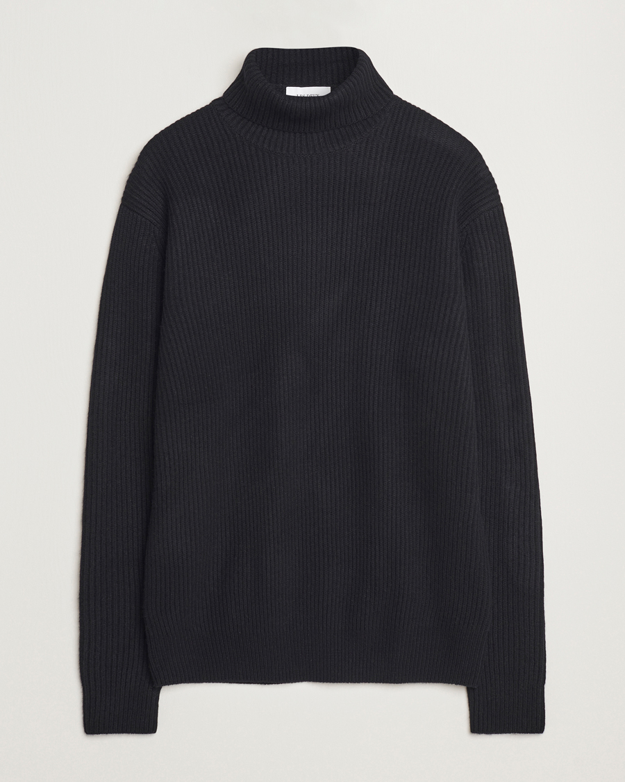 Herre | Trøjer | LES DEUX | Eddie Wool Rib Rollneck Black
