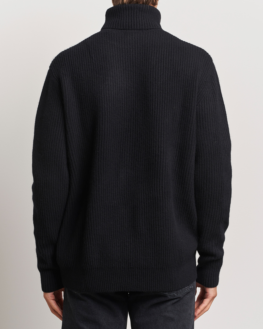 Herre | Trøjer | LES DEUX | Eddie Wool Rib Rollneck Black