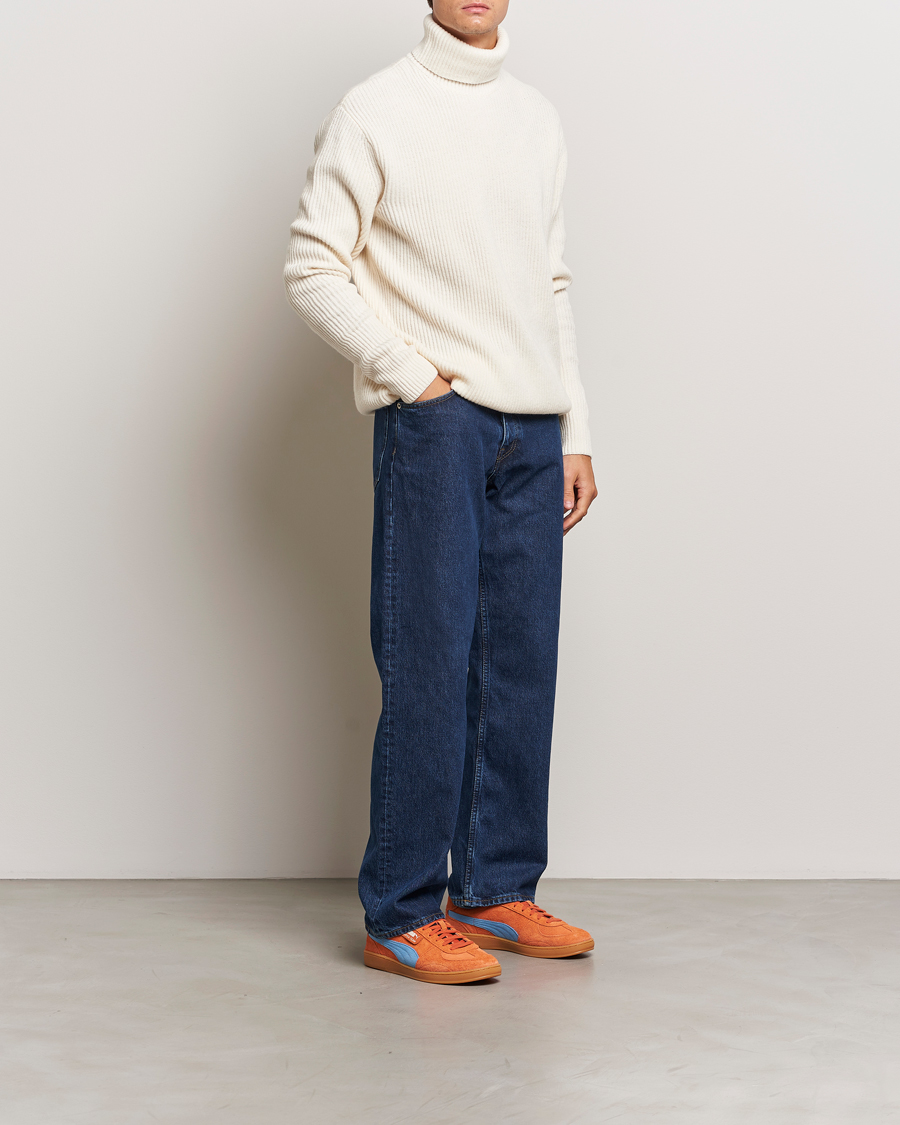 Herre | Trøjer | LES DEUX | Eddie Wool Rib Rollneck Ivory