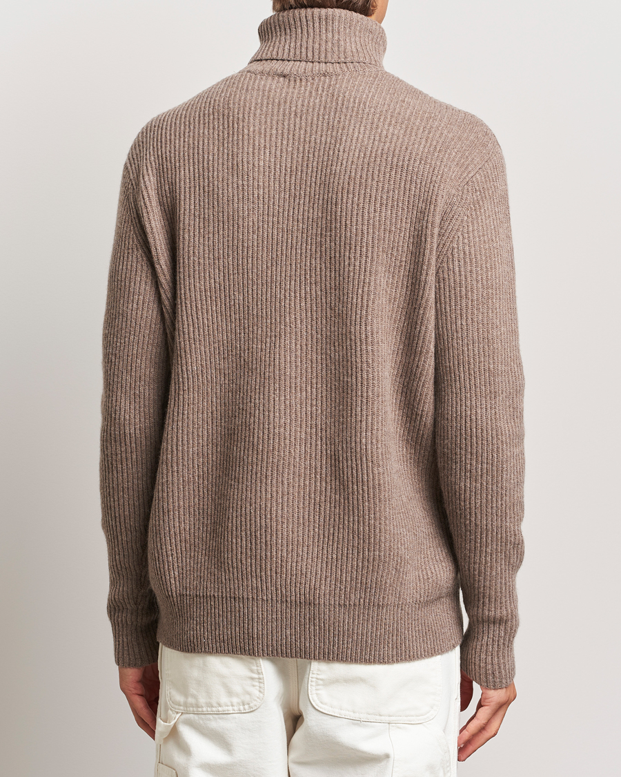 Herre | Trøjer | LES DEUX | Eddie Wool Rib Rollneck Mountain Grey Melange
