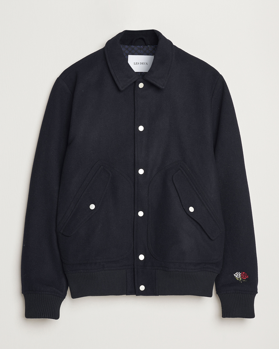 Herre | Jakker | LES DEUX | Rhett Varsity Jacket Black