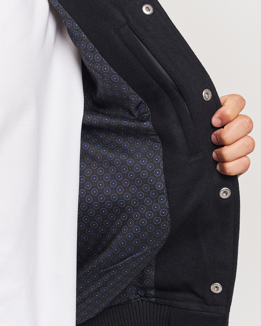 Herre | Jakker | LES DEUX | Rhett Varsity Jacket Black