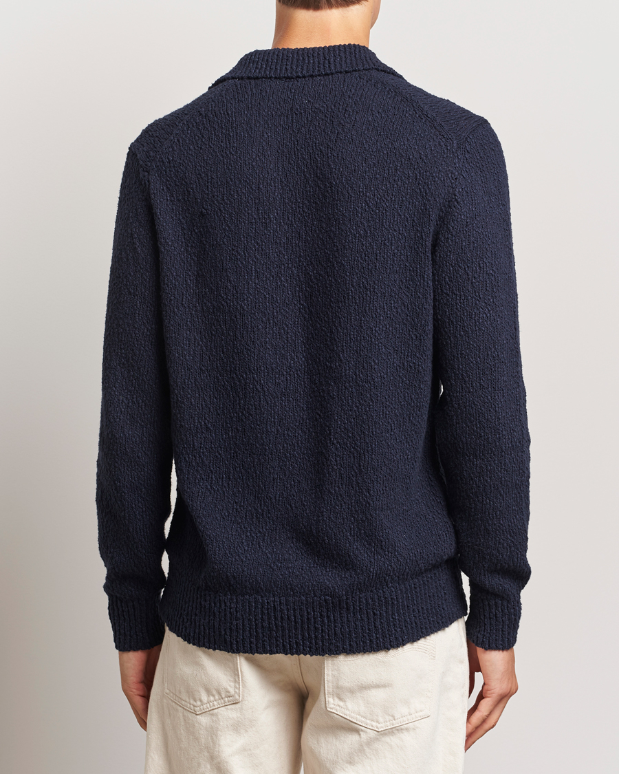 Herre | Trøjer | LES DEUX | Errol Cotton Rugby Knit Dark Navy