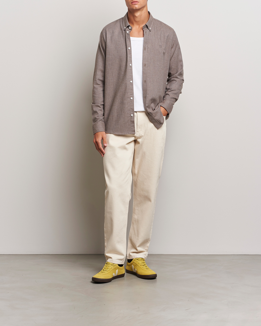 Herre | Skjorter | LES DEUX | Dessert Reg Shirt Mountain Grey Melange