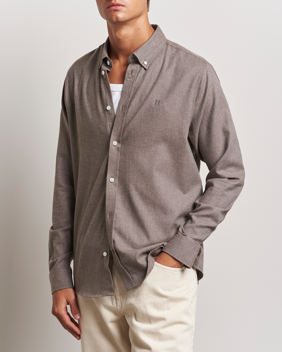 Herre | Skjorter | LES DEUX | Dessert Reg Shirt Mountain Grey Melange