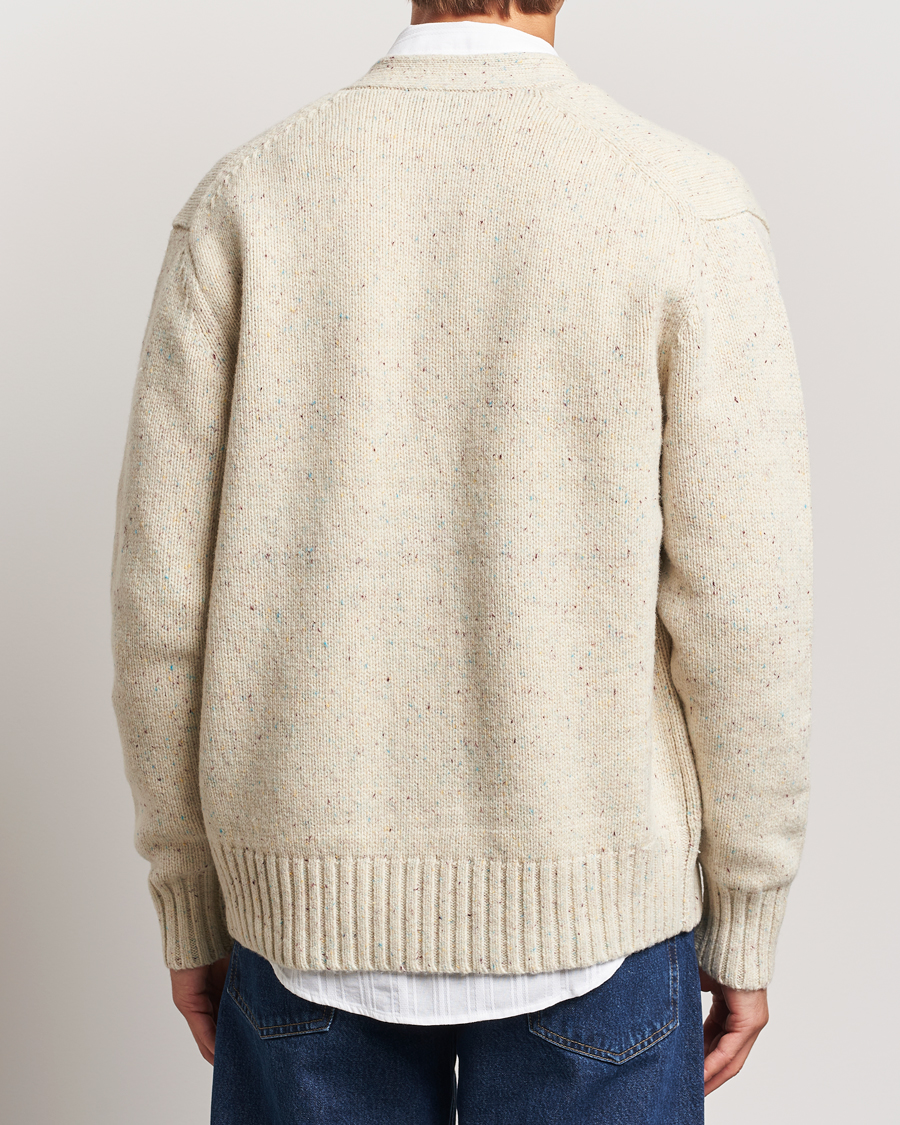 Herre | Trøjer | LES DEUX | Gary Fleck Wool Cardigan Light Sand
