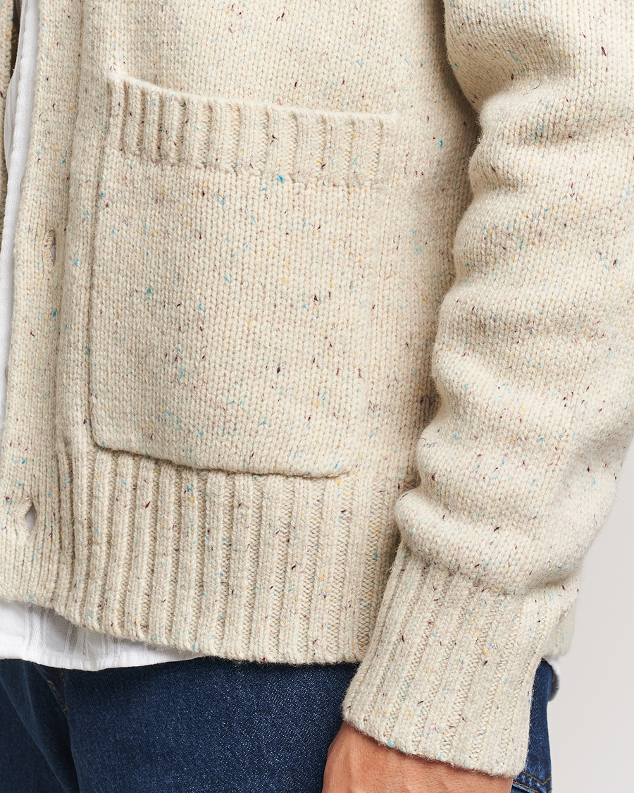 Herre | Trøjer | LES DEUX | Gary Fleck Wool Cardigan Light Sand