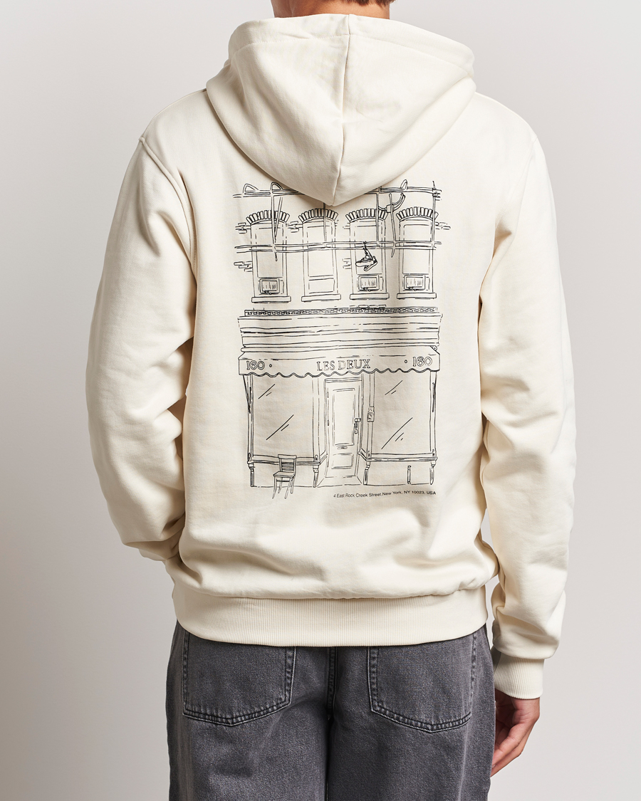 Herre | Trøjer | LES DEUX | Neighborhood Hoodie Ivory/Black