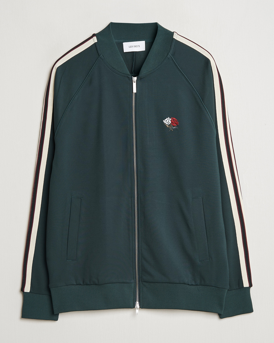 Herre | Trøjer | LES DEUX | Sterling Track Jacket 2.0 Pine Green/Ivory