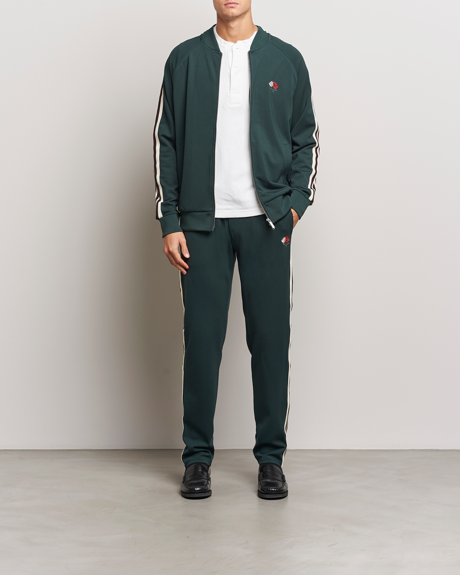 Herre | Trøjer | LES DEUX | Sterling Track Jacket 2.0 Pine Green/Ivory