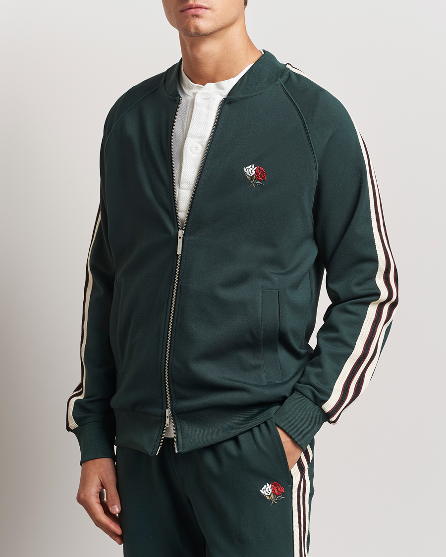 Herre | Trøjer | LES DEUX | Sterling Track Jacket 2.0 Pine Green/Ivory