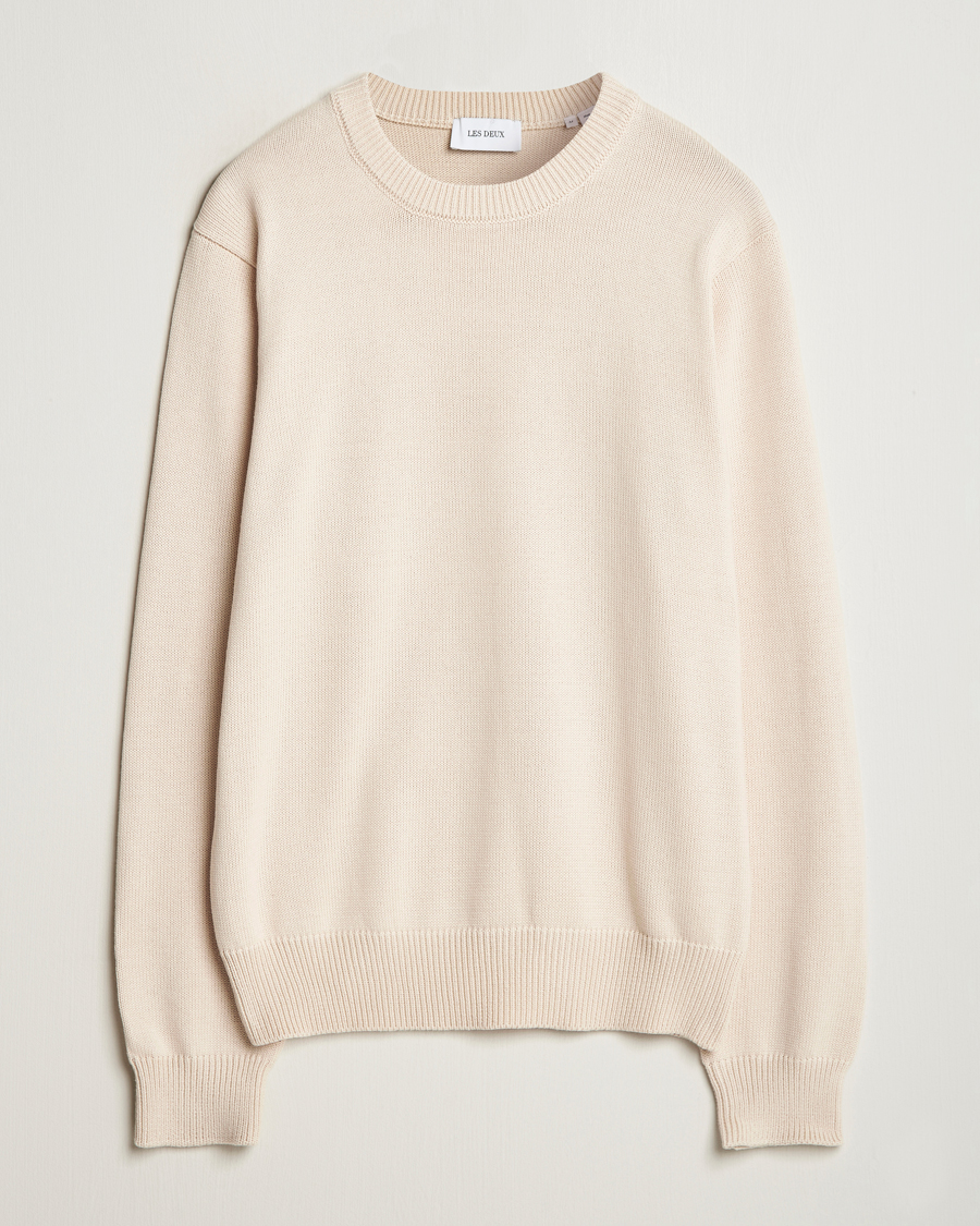 Herre | Trøjer | LES DEUX | Gary Cotton Knit 2.0 Ivory