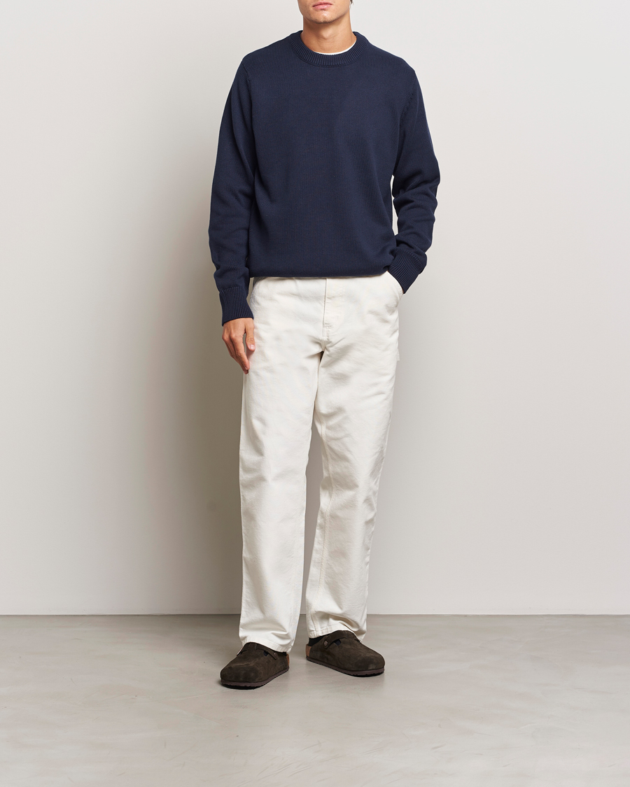 Herre | Trøjer | LES DEUX | Gary Cotton Knit 2.0 Dark Navy