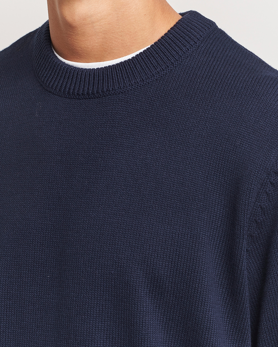 Herre | Trøjer | LES DEUX | Gary Cotton Knit 2.0 Dark Navy