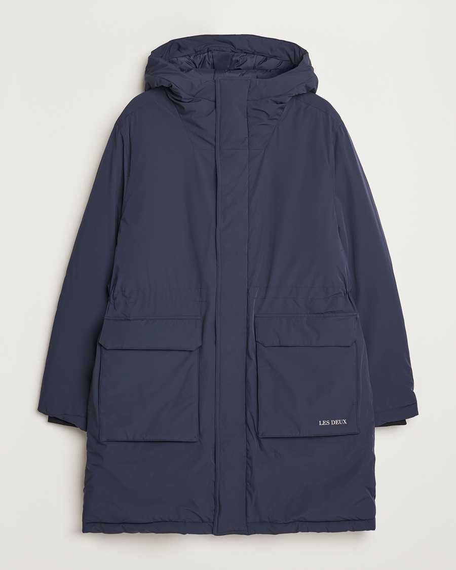 Herre | Jakker | LES DEUX | Channing Padded Parka Coat Dark Navy