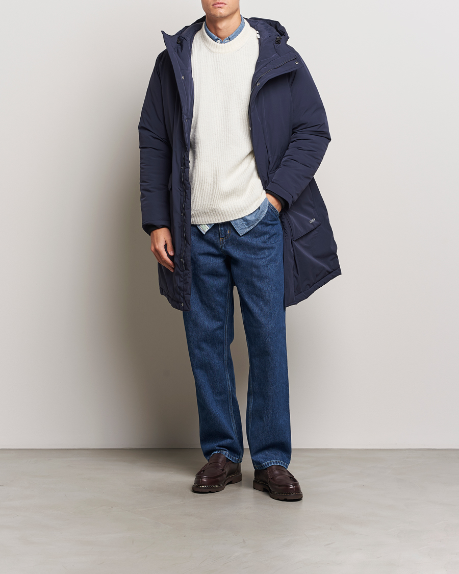 Herre | Jakker | LES DEUX | Channing Padded Parka Coat Dark Navy