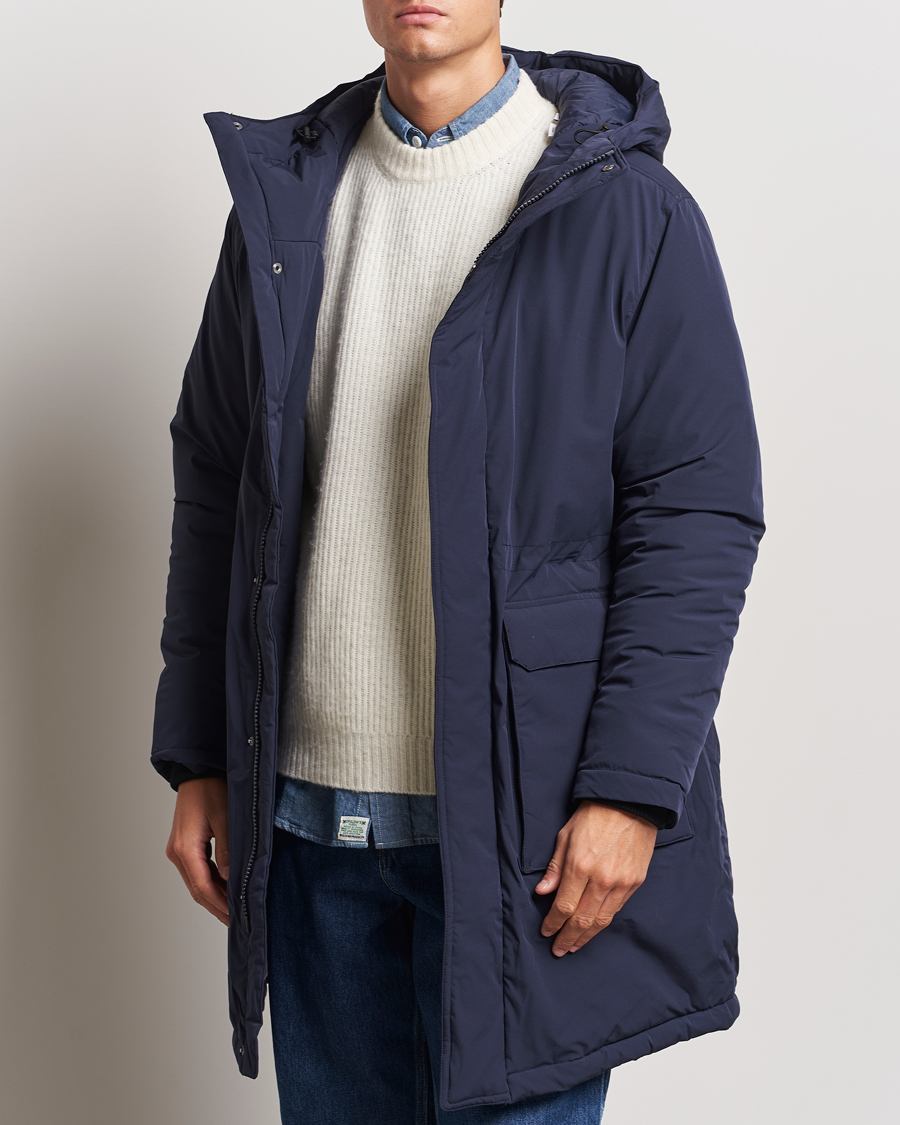 Herre | Jakker | LES DEUX | Channing Padded Parka Coat Dark Navy