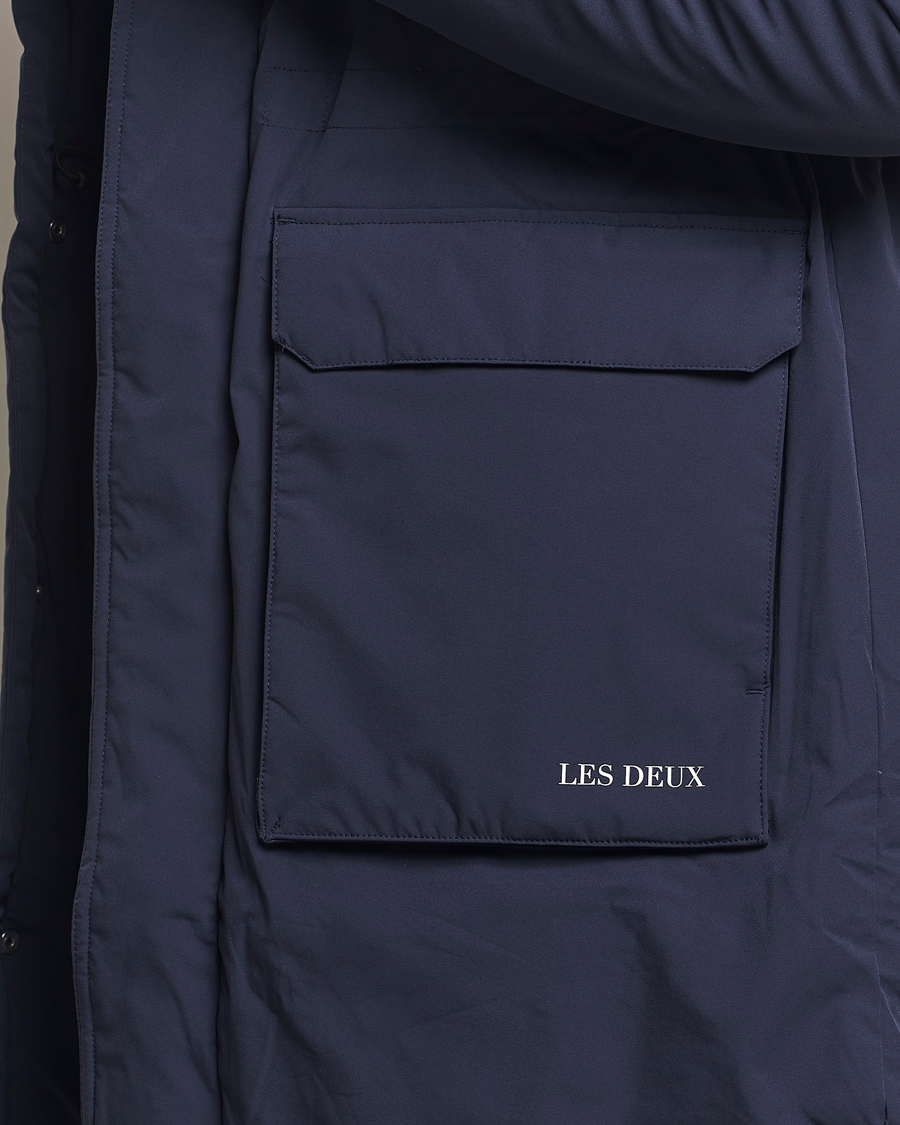Herre | Jakker | LES DEUX | Channing Padded Parka Coat Dark Navy