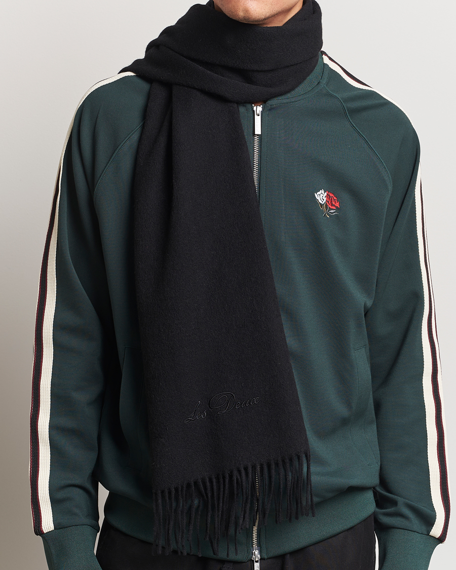 Herre | Les Deux Wayne Wool Scarf Black | LES DEUX | Wayne Wool Scarf Black