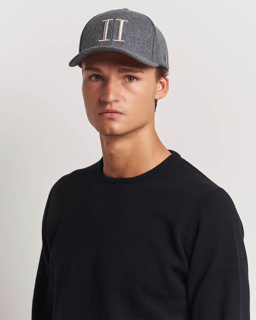 Herre | Les Deux Encore Wool Baseball Cap Light Grey Melange | LES DEUX | Encore Wool Baseball Cap Light Grey Melange