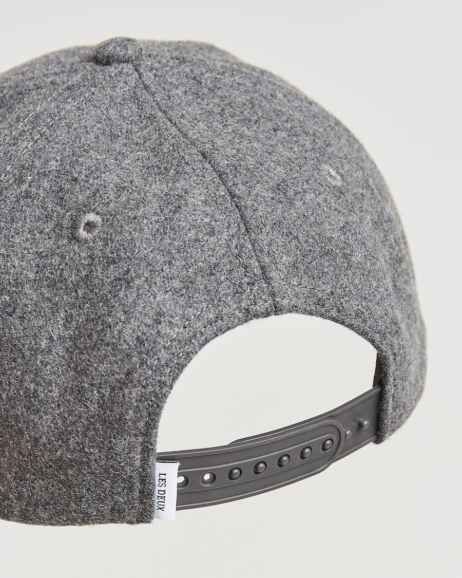 Herre | Les Deux Encore Wool Baseball Cap Light Grey Melange | LES DEUX | Encore Wool Baseball Cap Light Grey Melange