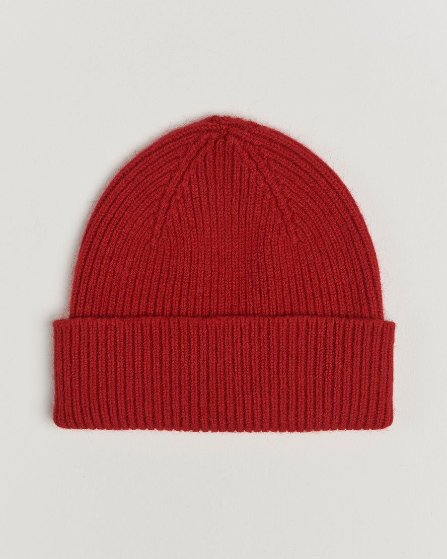 Herre | Huer | Le Bonnet | Lambswool/Caregora Beanie Framboise