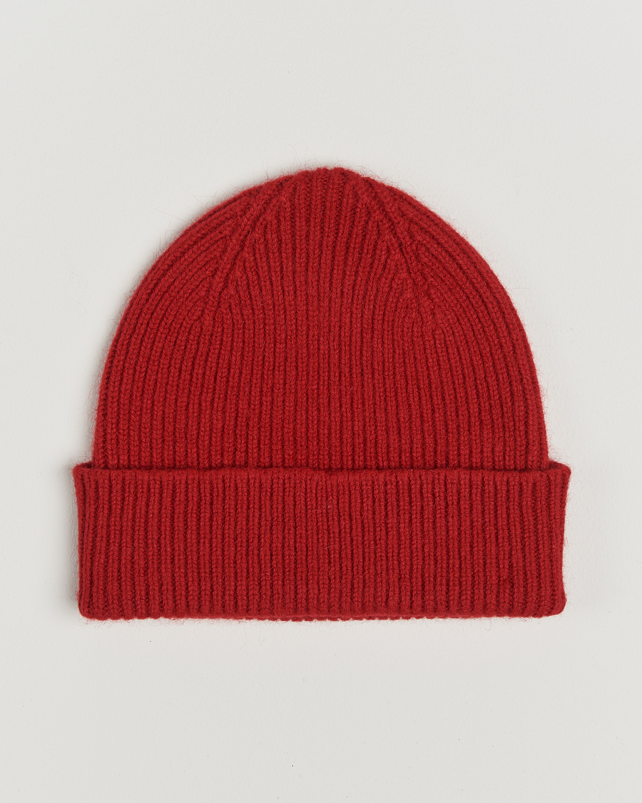Herre | Huer | Le Bonnet | Lambswool/Caregora Beanie Framboise