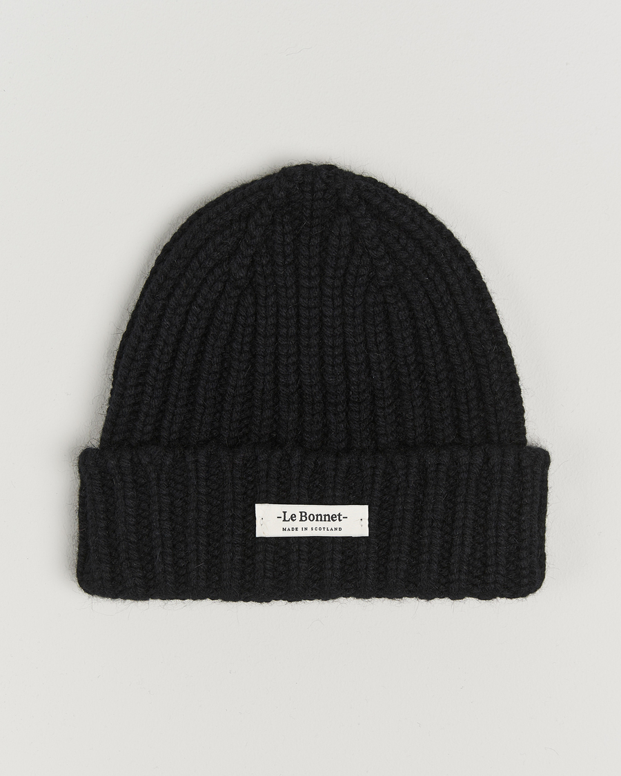 Herre | Huer | Le Bonnet | Le Grand Logo Onyx
