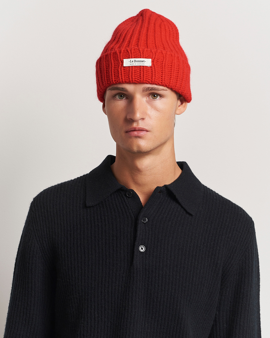 Herre | Le Bonnet Le Grand Logo Crimson | Le Bonnet | Le Grand Logo Crimson