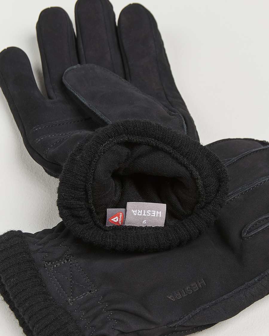 Herre | Handsker | Hestra | Joar Primaloft Lined Nubuck Glove Black