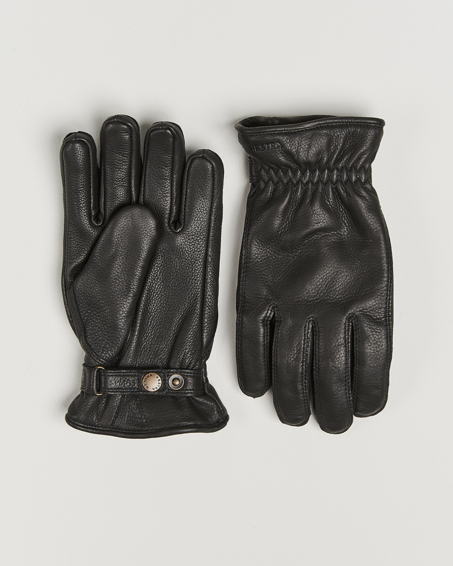 Herre | Handsker | Hestra | Burensvik Deerskin Wool Pile Glove Black