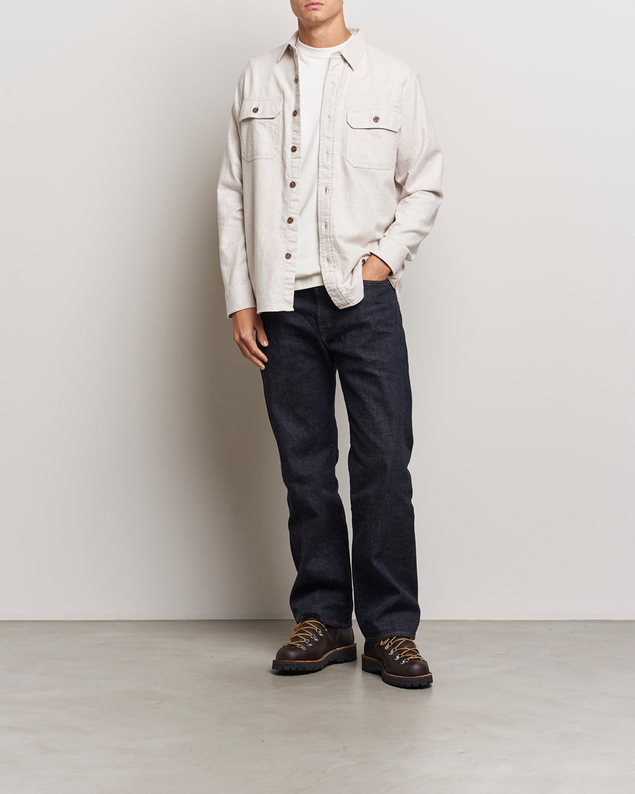 Herre | Skjorter | Pendleton | Burnside Flannel Shirt Natural