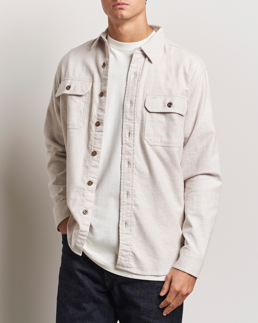 Herre | Skjorter | Pendleton | Burnside Flannel Shirt Natural