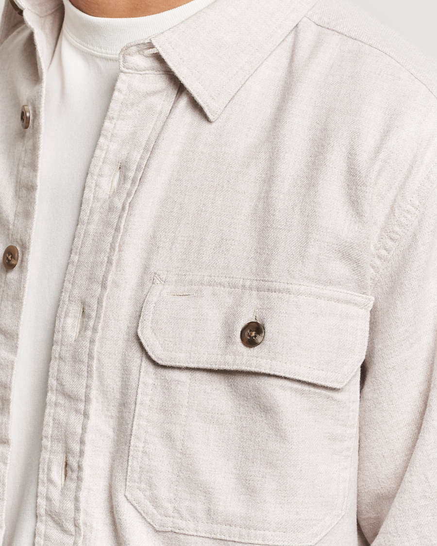Herre | Skjorter | Pendleton | Burnside Flannel Shirt Natural